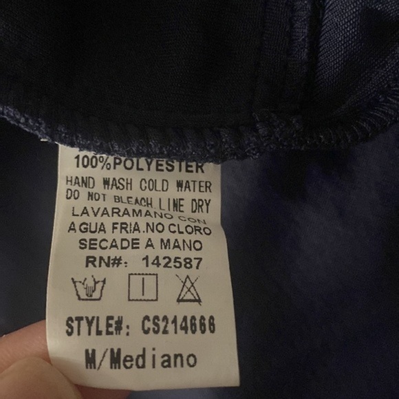 Romper navy blue short white top open back. New no tags ocean vibes romper - Picture 9 of 16